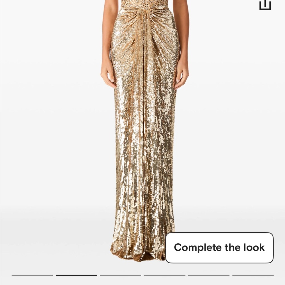 Jenny Packham Gold Sequin Gown